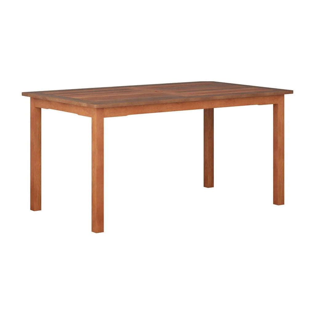 Natural Hard Wood Outdoor Dining Set 7pc D876