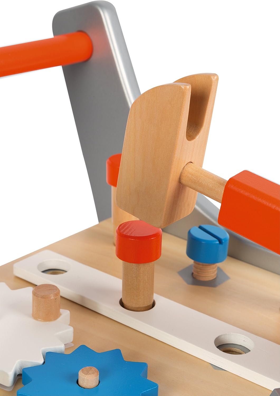 Magnetic Wood Tool Cart with 26 Accessories N7588