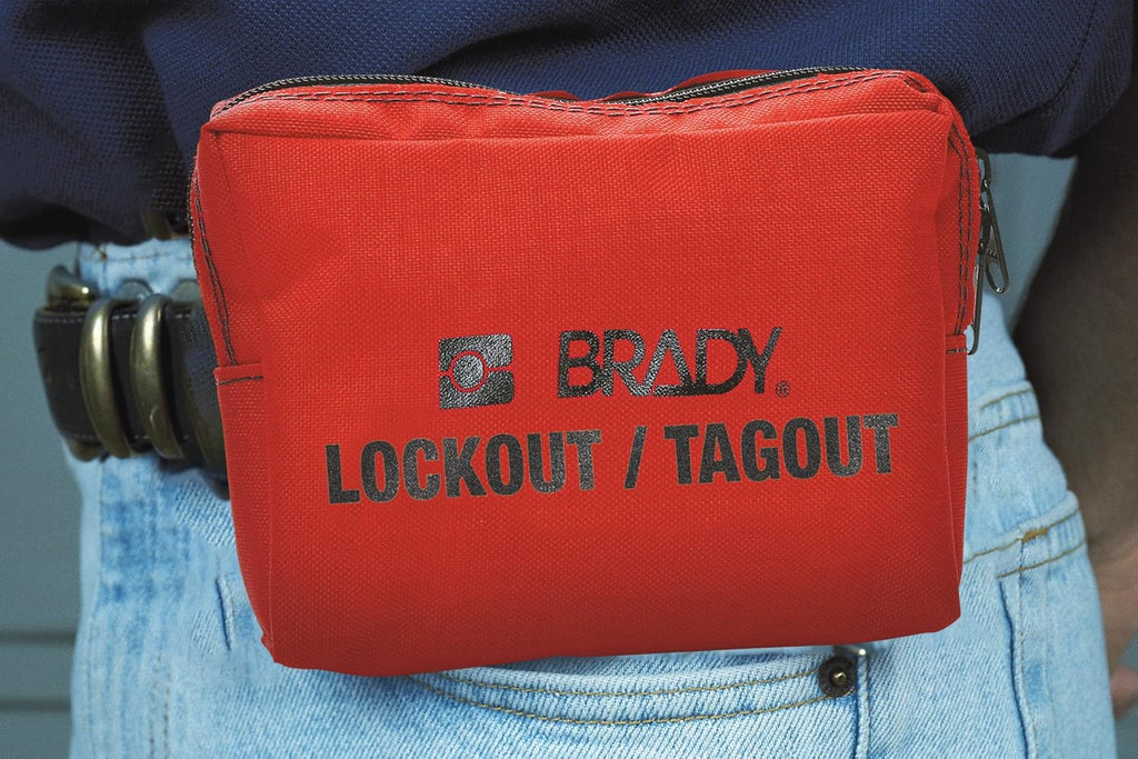 Red Breaker Lockout Pouch Kit with 2 Safety Padlocks R466