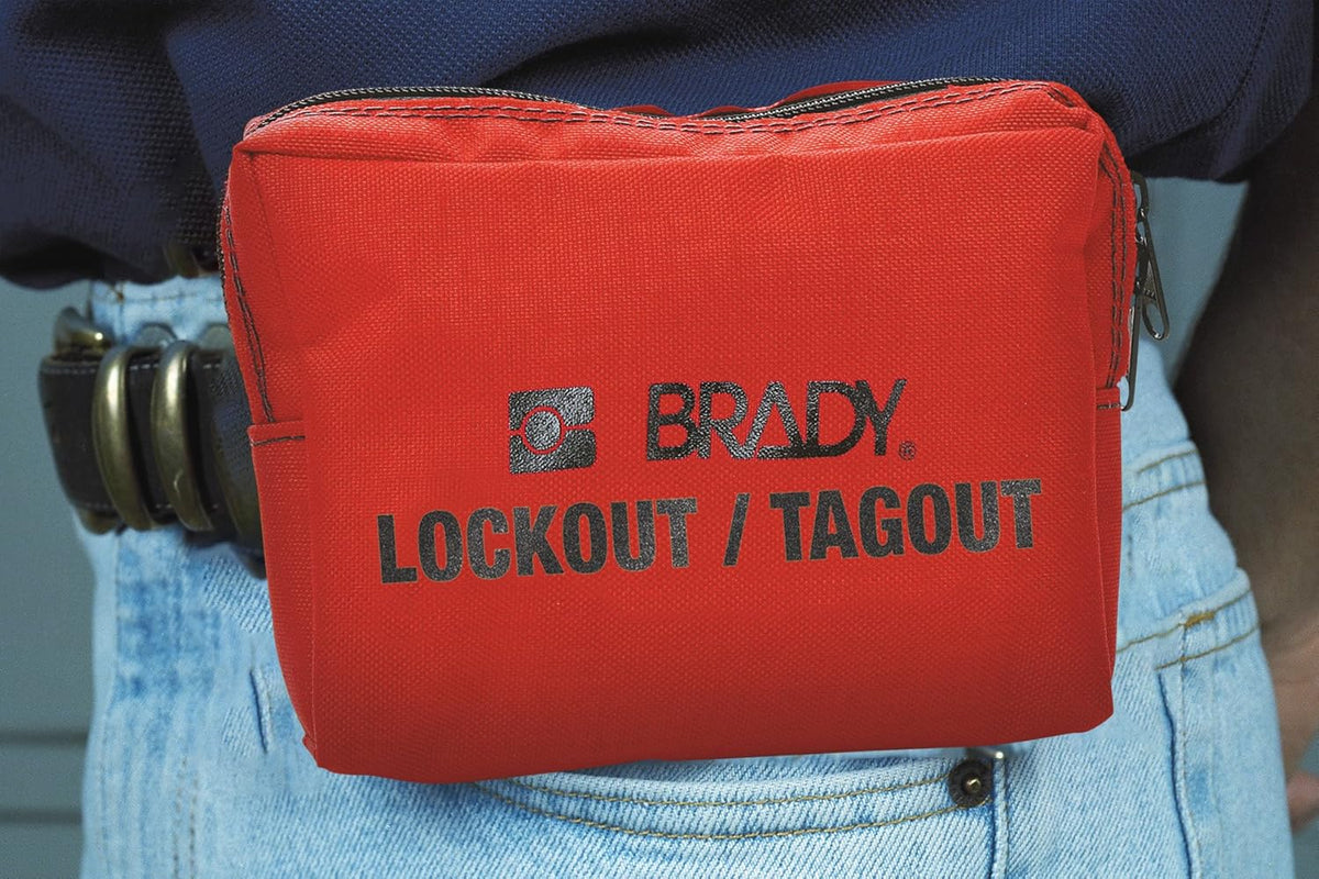 Red Breaker Lockout Pouch Kit with 2 Safety Padlocks R466