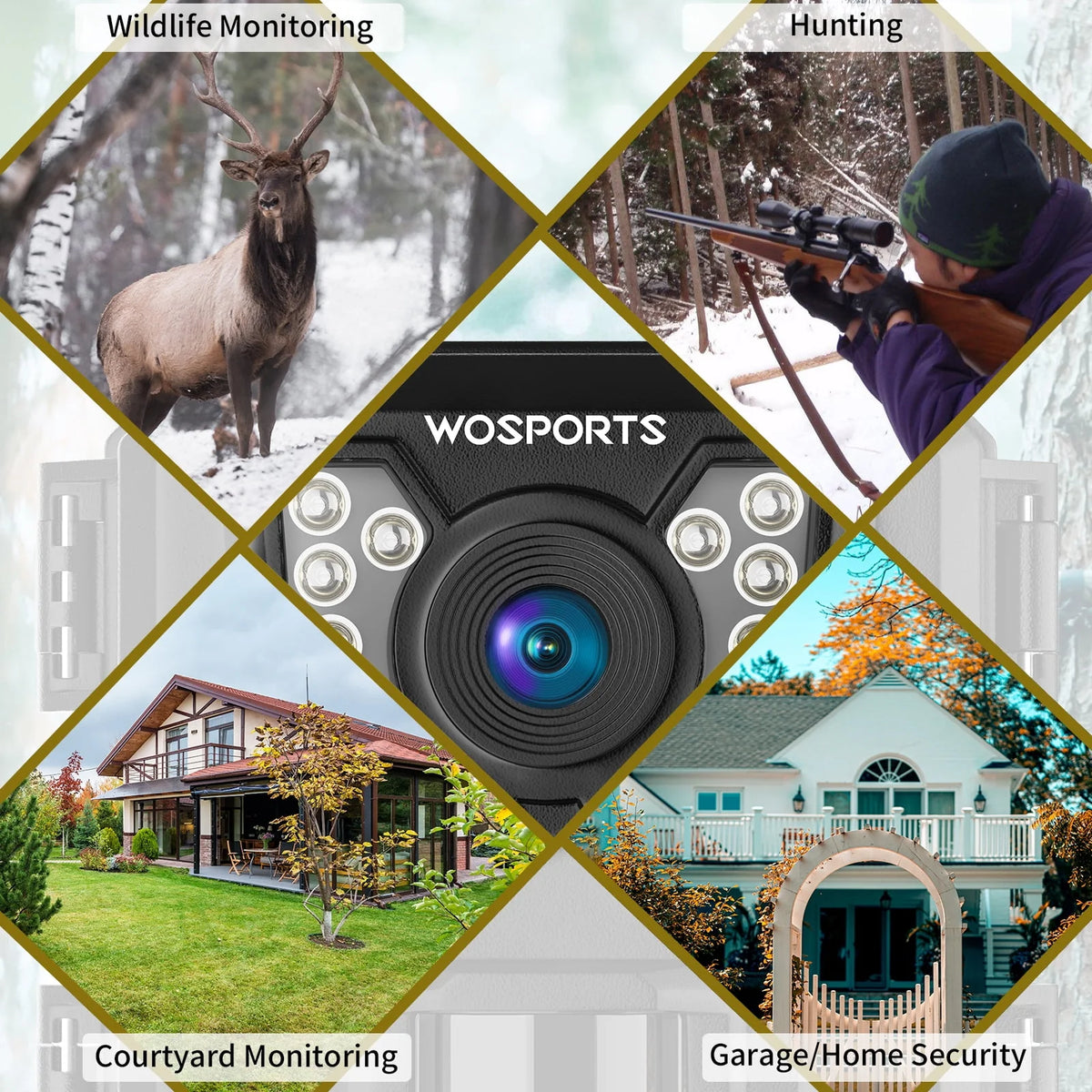Mini Trail Camera 24MP 1080P Waterproof Infrared B894511