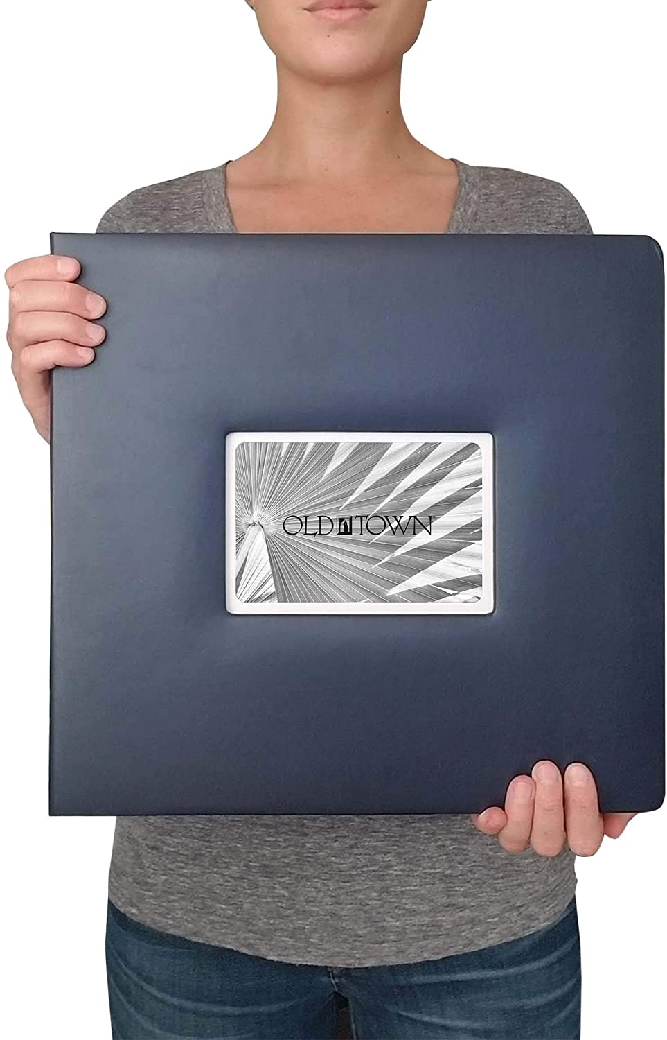 Bonded Leather Scrapbook 12x12 Navy L7281