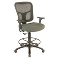 Ergonomic Fabric Mid-Back Drafting Stool M851