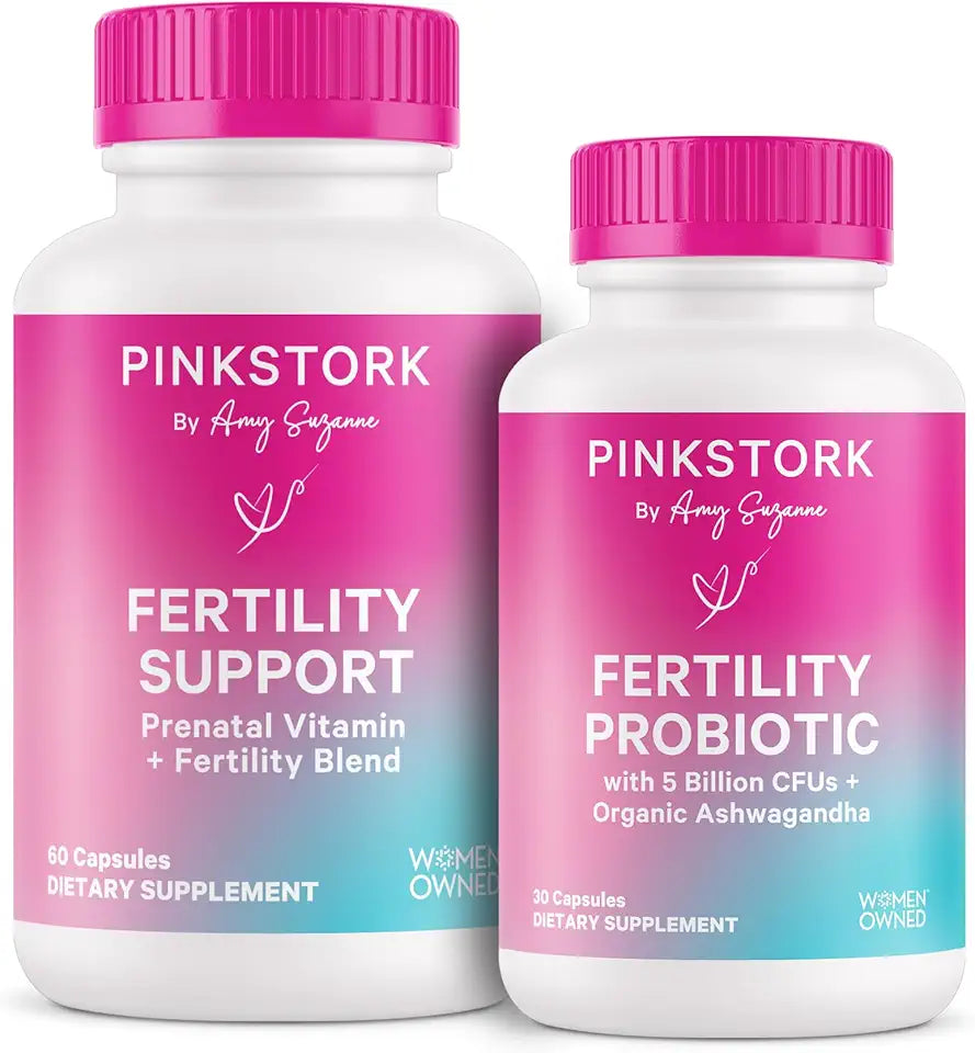 Fertility Supplement for Women with Inositol, Probiotics, Ashwagandha, Vitex, Folate, and Prenatal Vitamins J43060