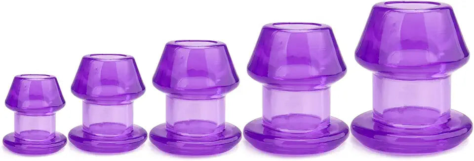 Soft Silicone Hollow Anal Plug Set 5 PCS J899288