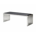 Metal Bench Stainless Steel Black G440