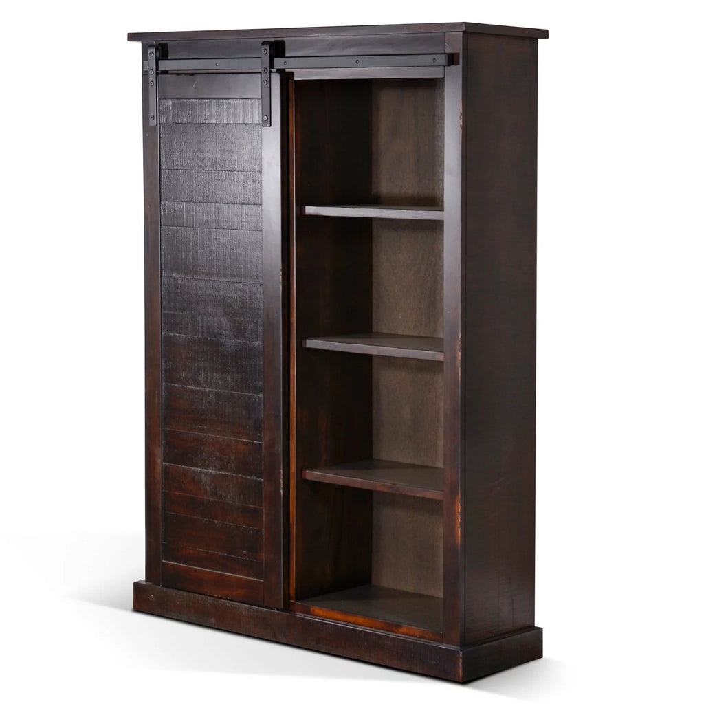 8 Shelf Barn Door Bookcase G83517