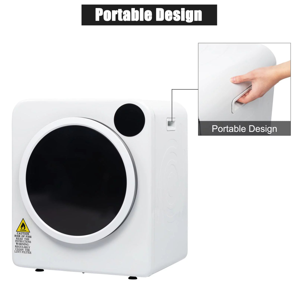 Electric Tumble Laundry Dryer Stainless Steel Tub 13.2 lbs F397409
