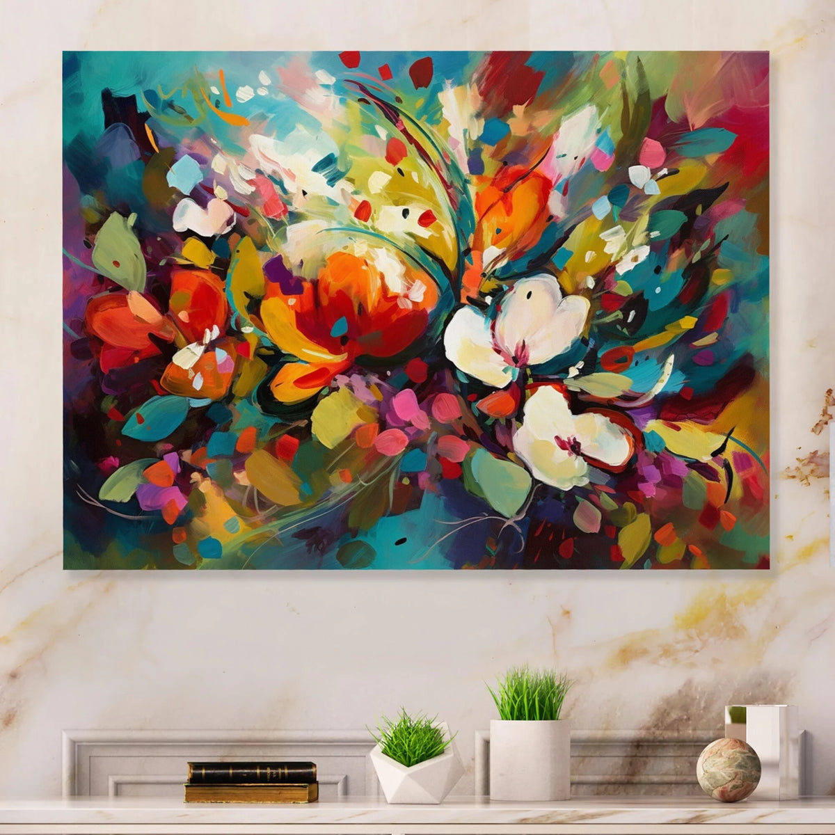 Floral Metal Art Print Y86329