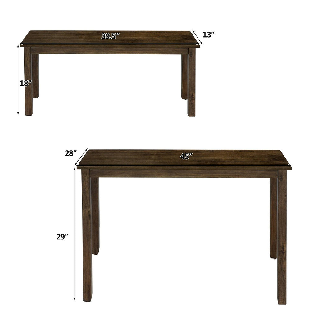 3pcs Dining Table with 2 Benches T351