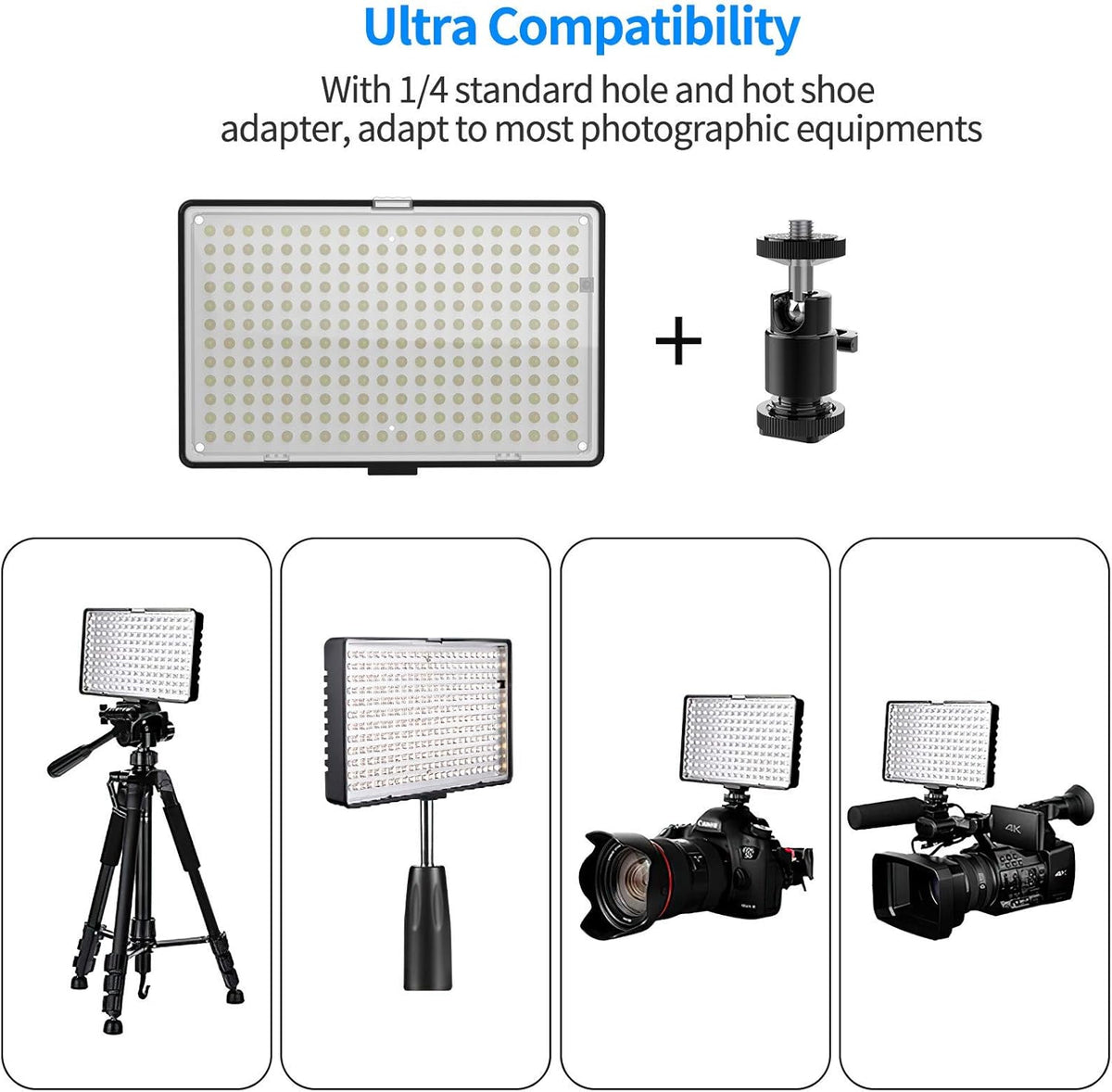 Dimmable LED Video Lighting Kit with Stands X915741