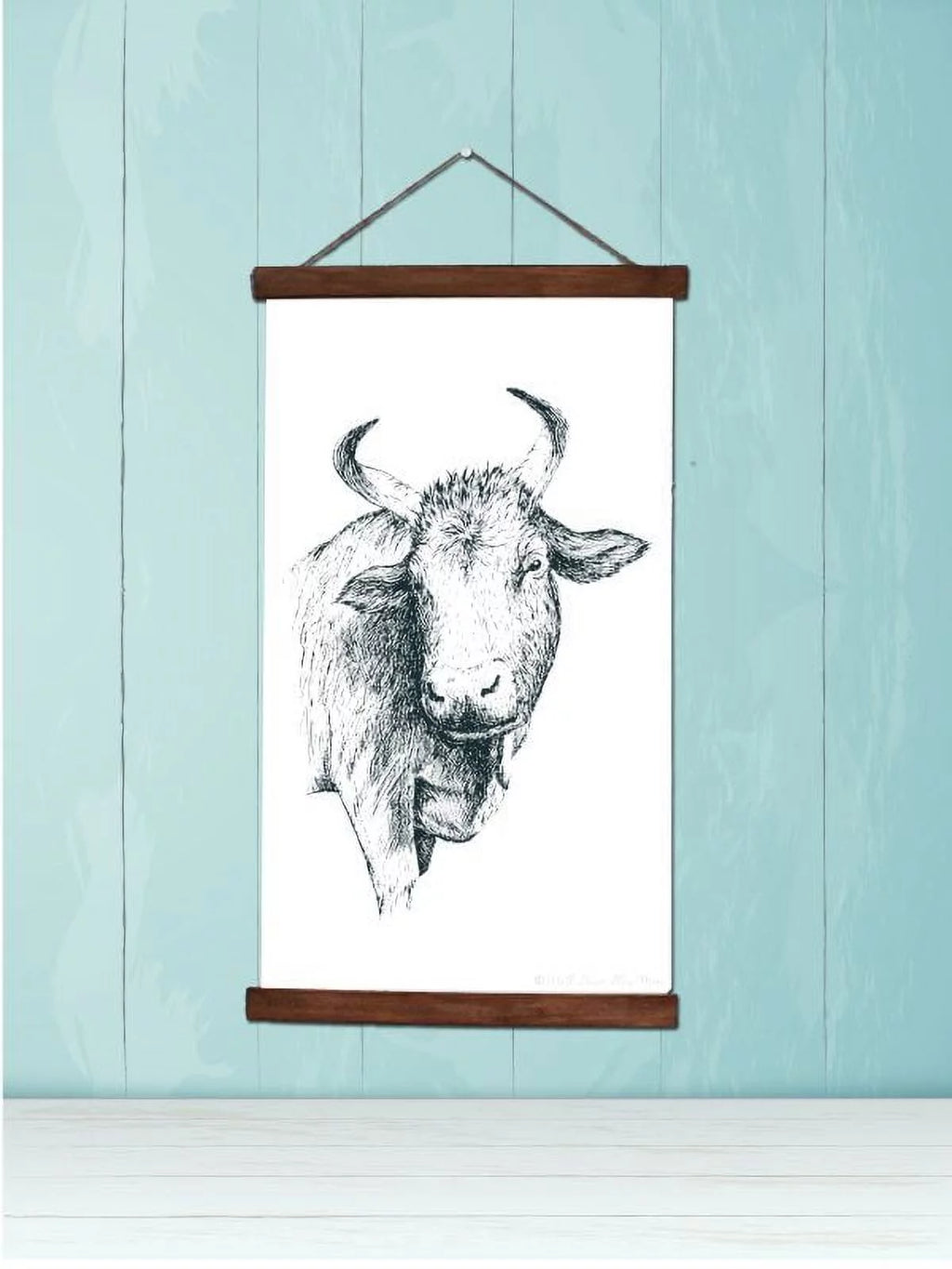 Canvas Farm Animal Sign 15x26-Inch S6441