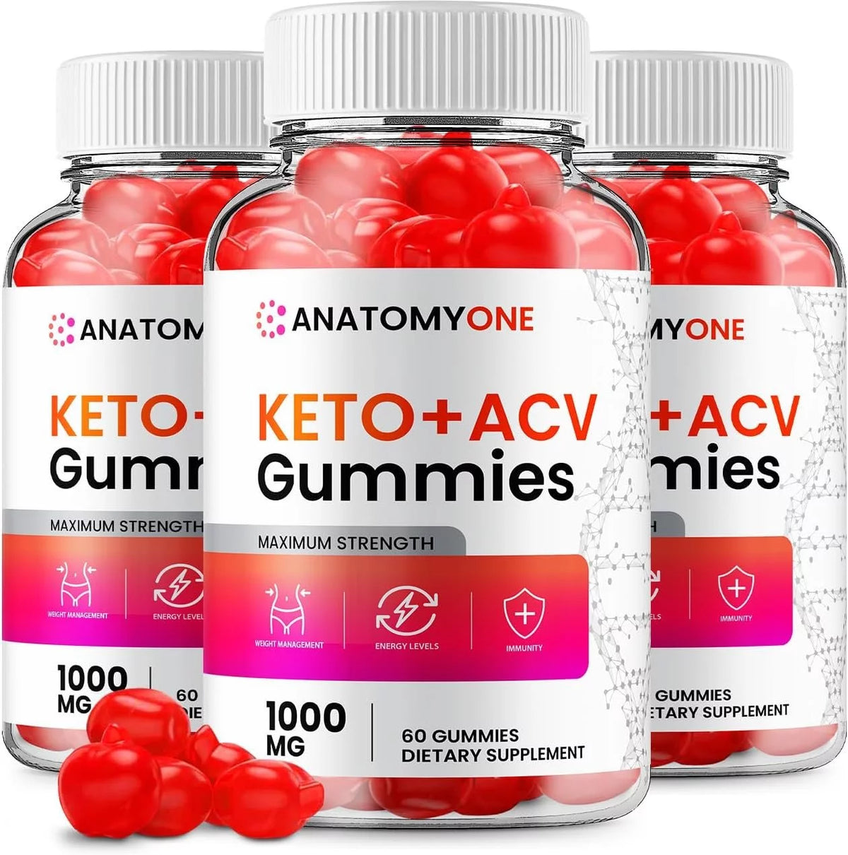 Apple Cider Vinegar Gummies Dietary Supplement 180 Gummies Q457147