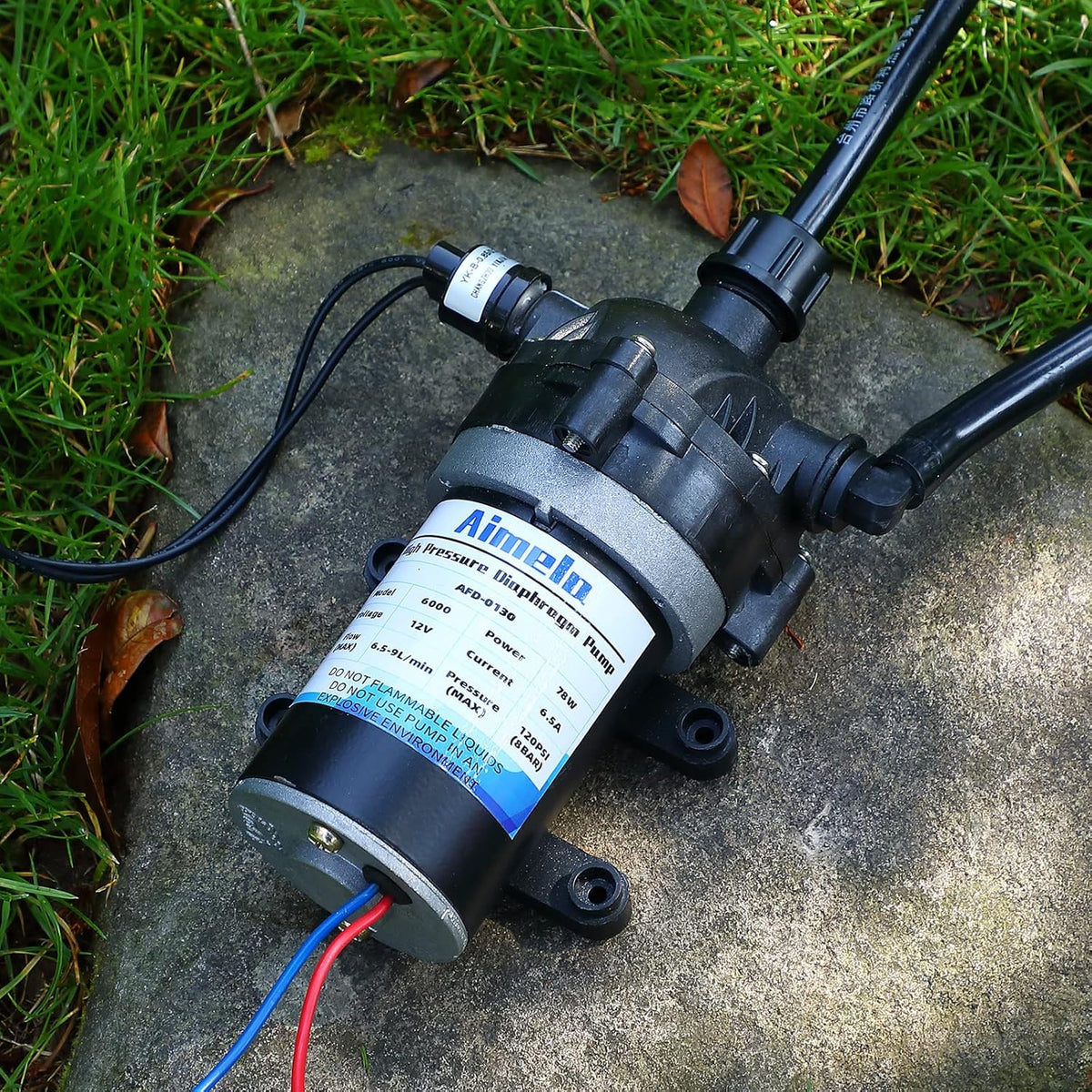 Self Priming 12V Water Pressure Diaphragm Pump H48840