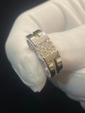 14K White Gold Diamond Wedding Band Ring S104197