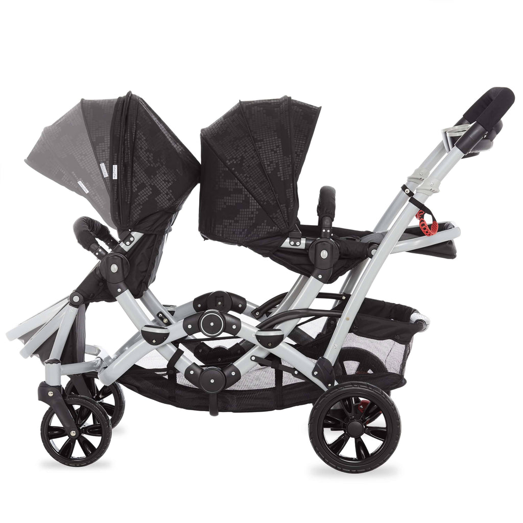 Black Tandem Stroller Y7028