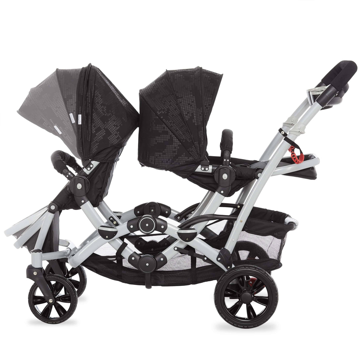 Black Tandem Stroller Y7028