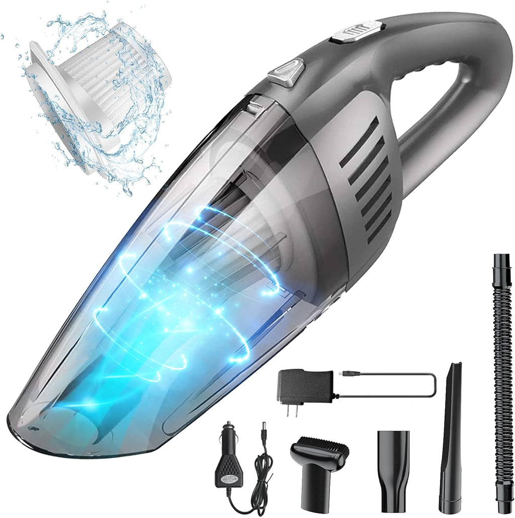 Portable Cordless Handheld Vacuum Cleaner, 8000PA, 120W, Wet & Dry, Pack of 2 M79159