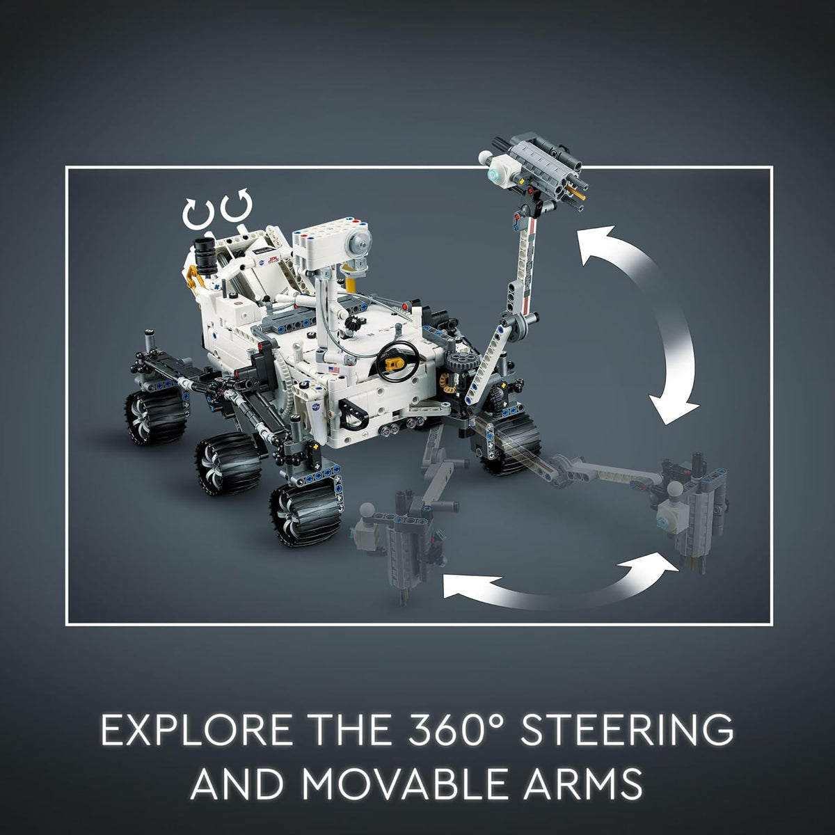 LEGO Technic Mars Rover Perseverance Building Kit with Replica Ingenuity Helicopter O67946