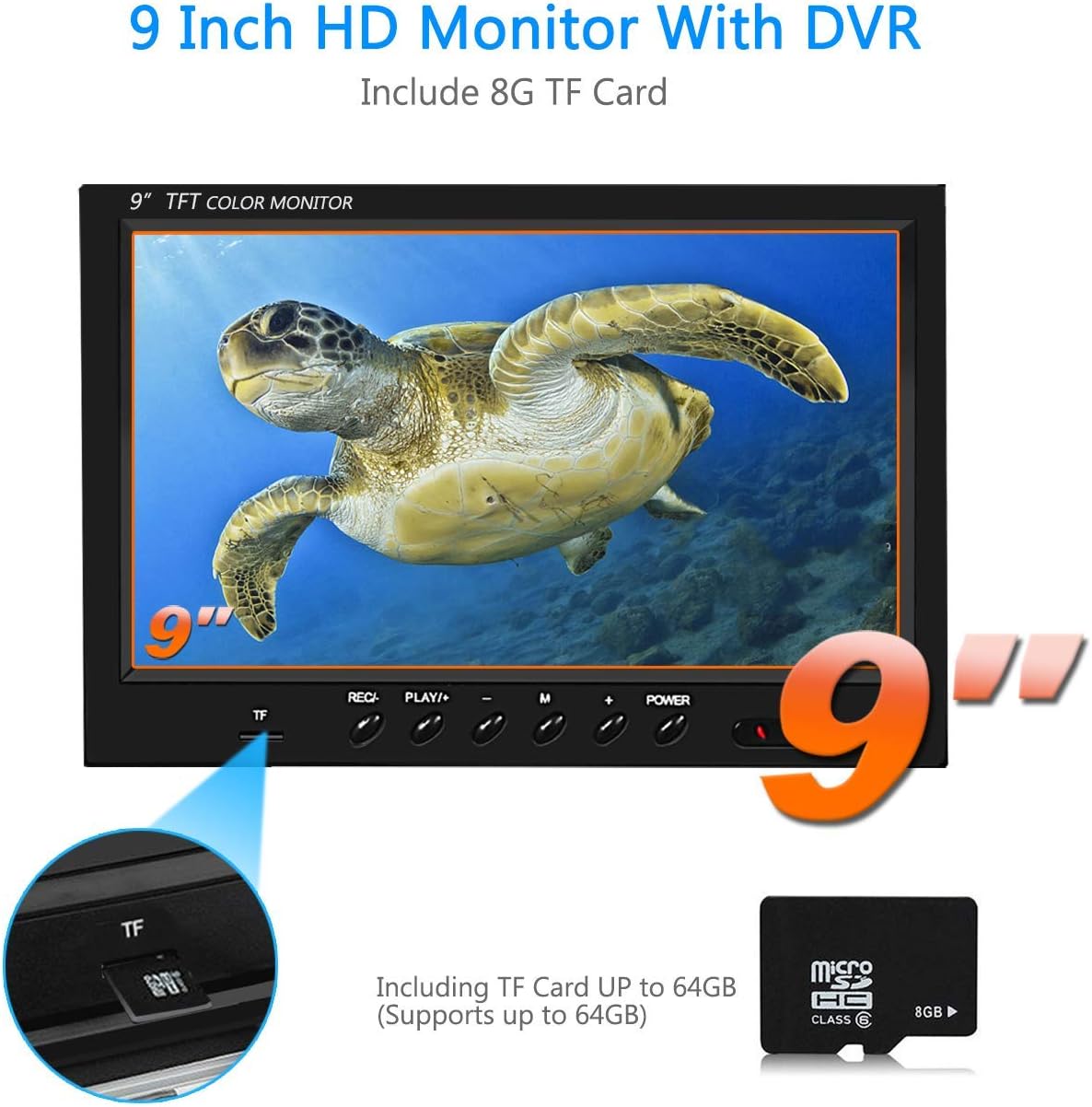 Waterproof 360° Rotating View Underwater Ice Fishing Camera with 9 inch LCD Monitor F8579