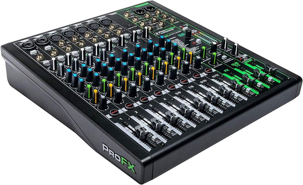 12-Channel USB Mixer Bundle with Headphones and Cables P724