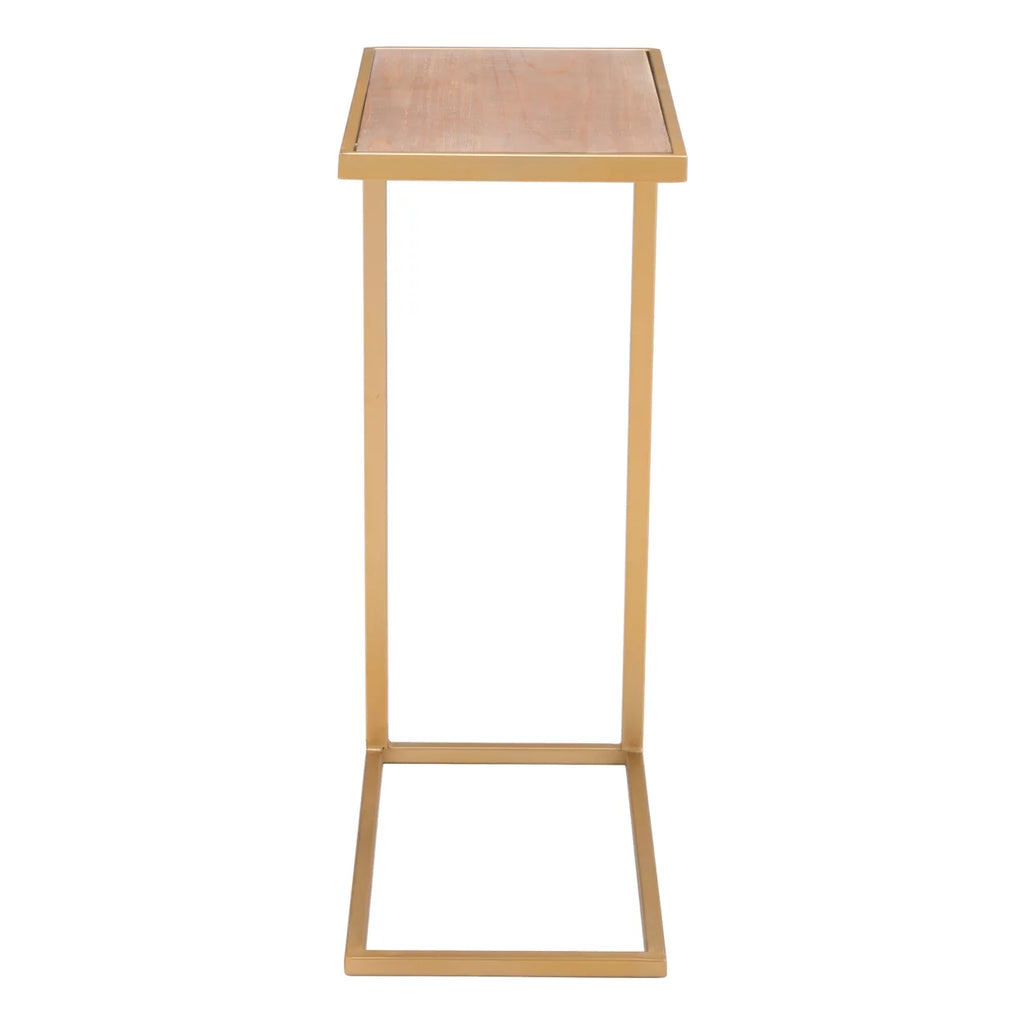 Side Table Brown and Gold F324500