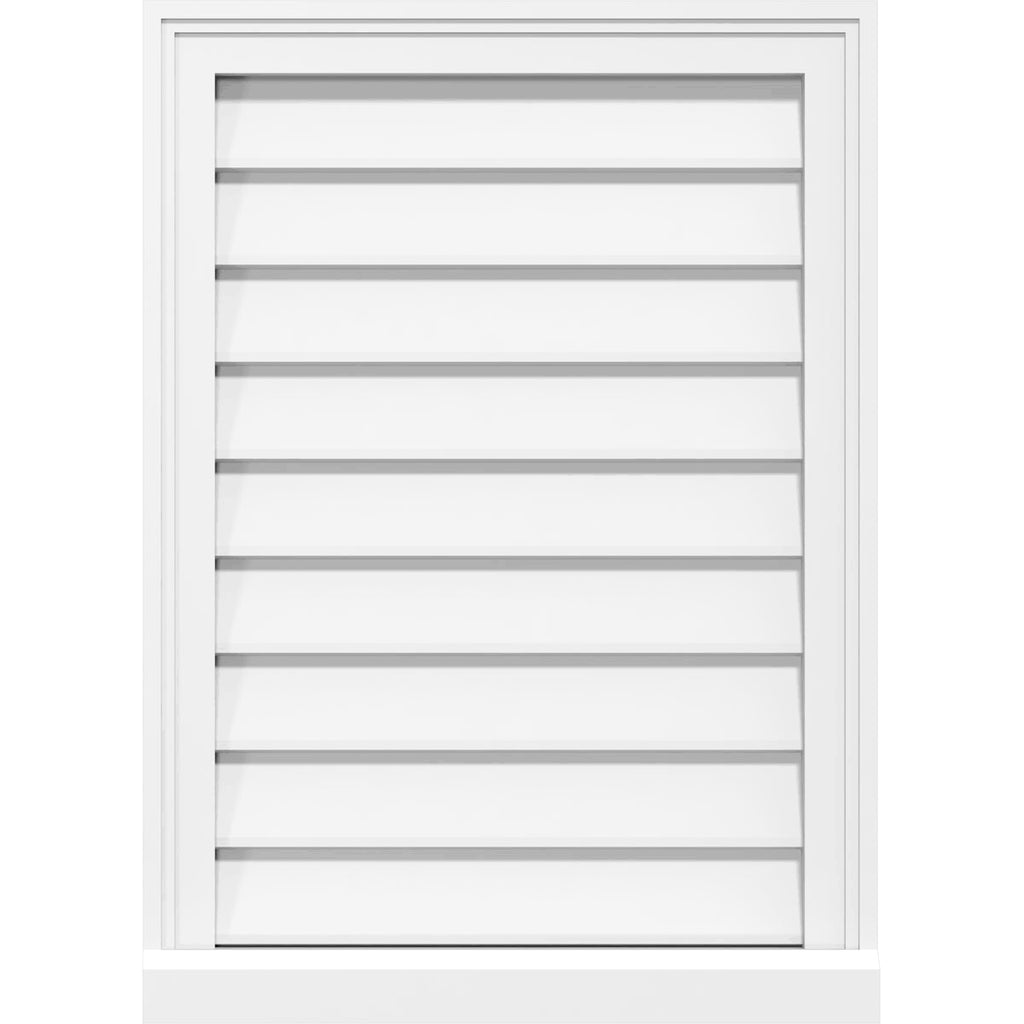 PVC Gable Vent with Brickmould Q889