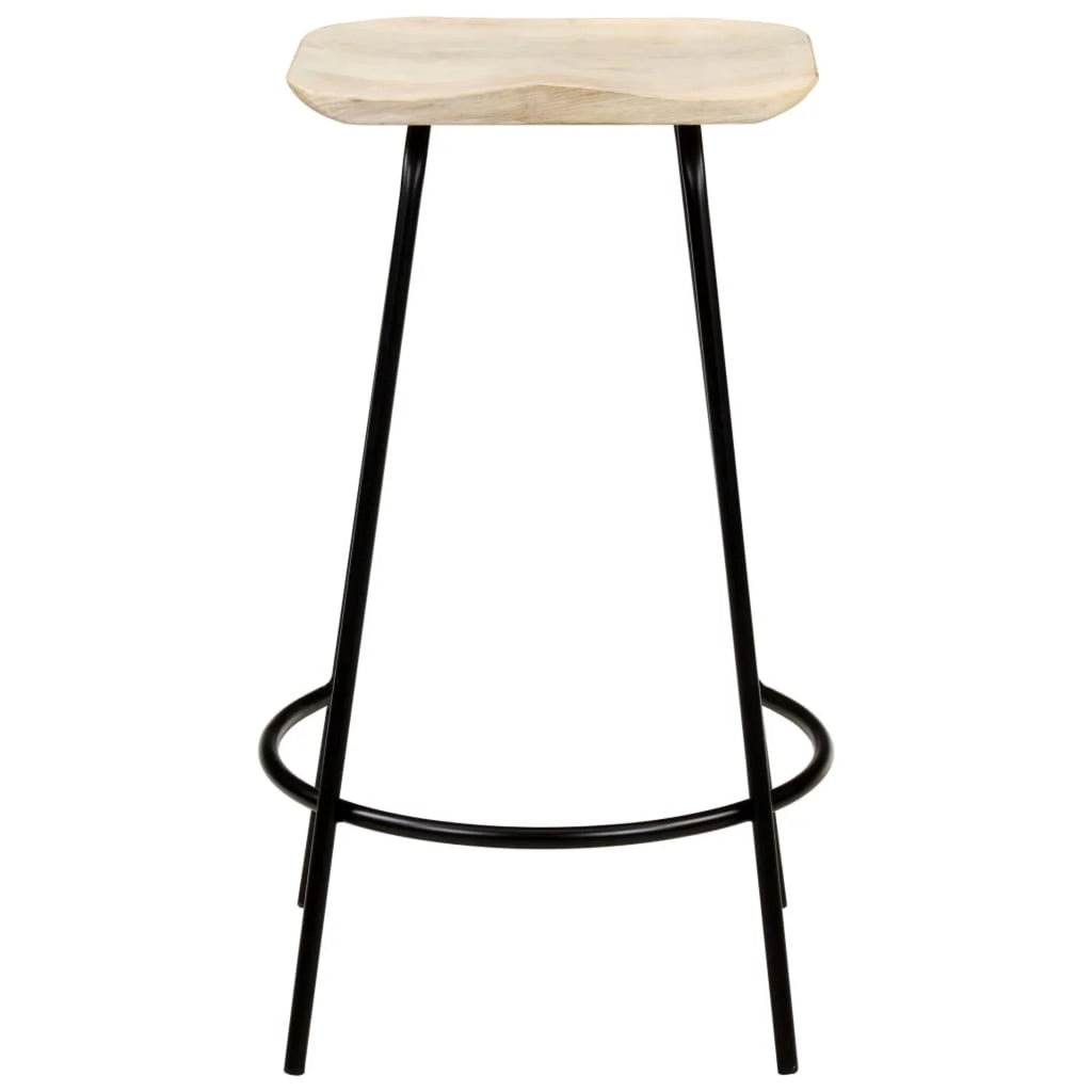 Solid Mango Wood Bar Stools 4 pcs K428633