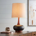 Hammered Brown Ceramic Table Lamp S302