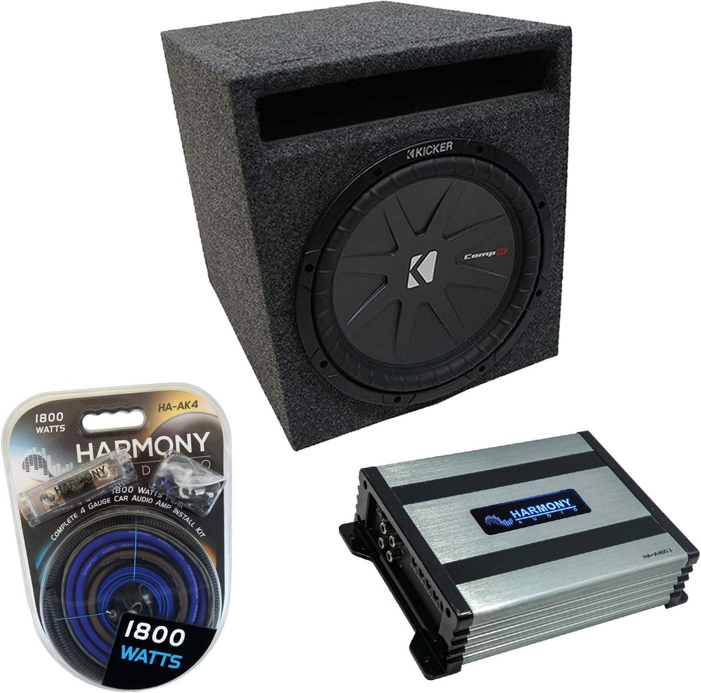 Single 12 Car Sub Box Enclosure & Amp A79550