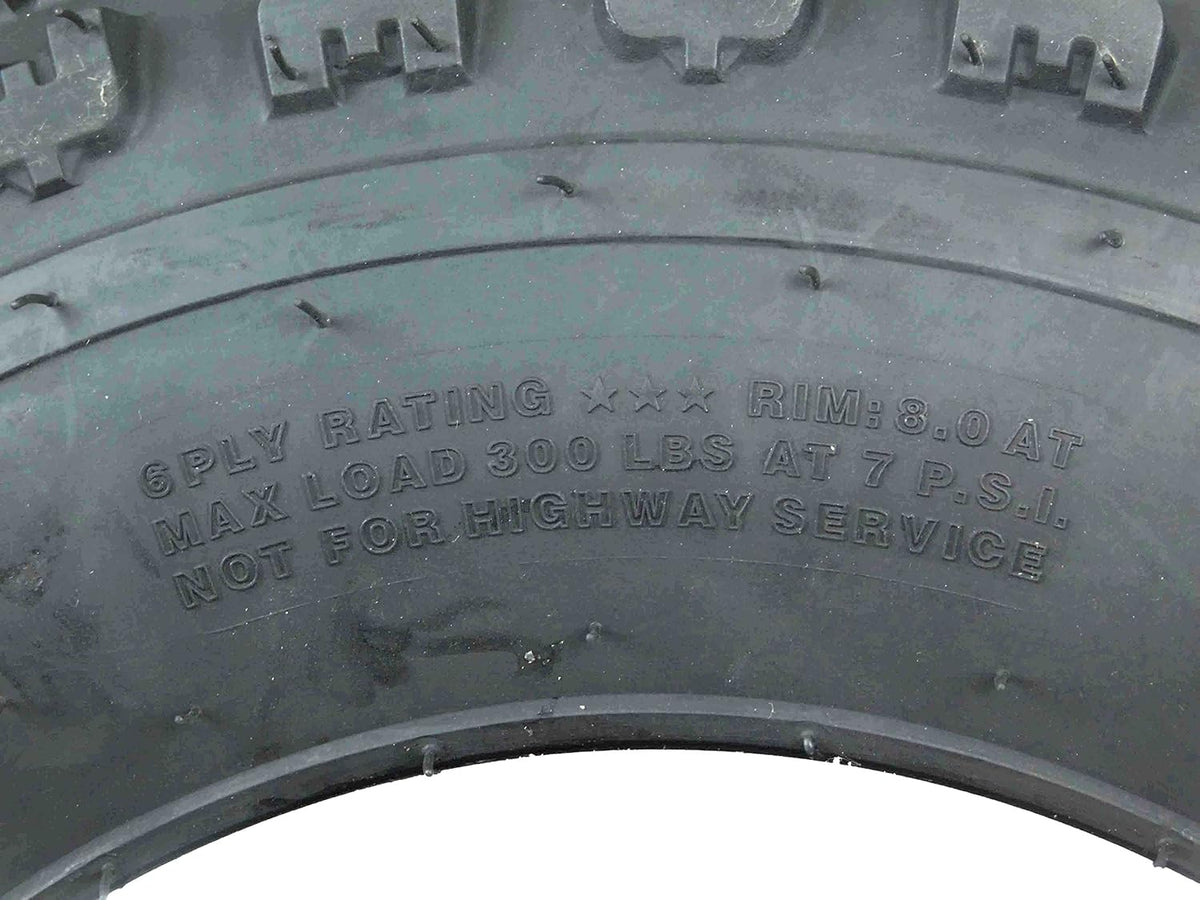 21X7-10 20X10-9 6 Ply Dual Compound ATV Tires Pack of 2 R87123