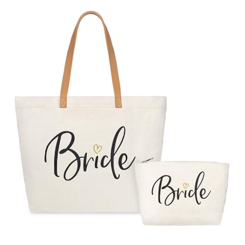 Canvas Tote Bag Set of 2 with Zipper K953794