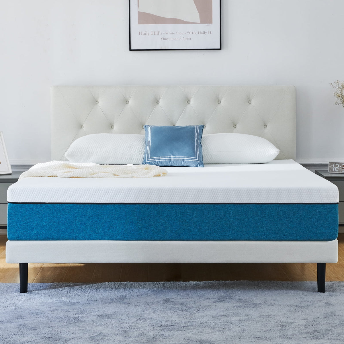 Queen 10 Medium Gel Memory Foam Mattress E9712