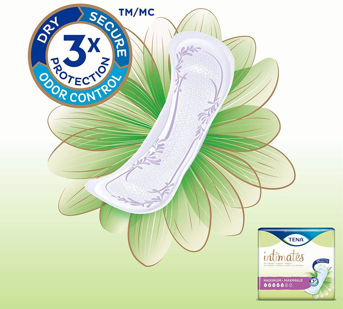 Incontinence Pad, Regular Length, 168 Count P321