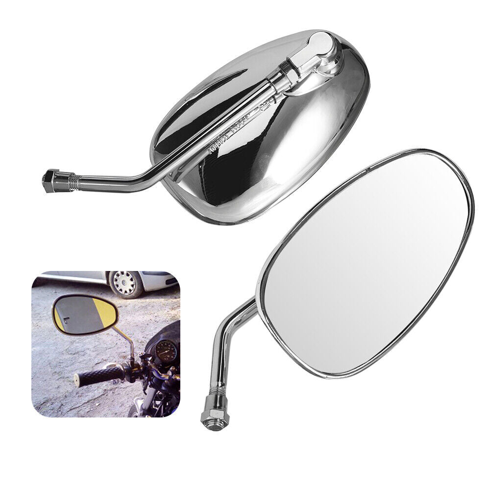 Oval Rear View Mirrors in Chrome N635