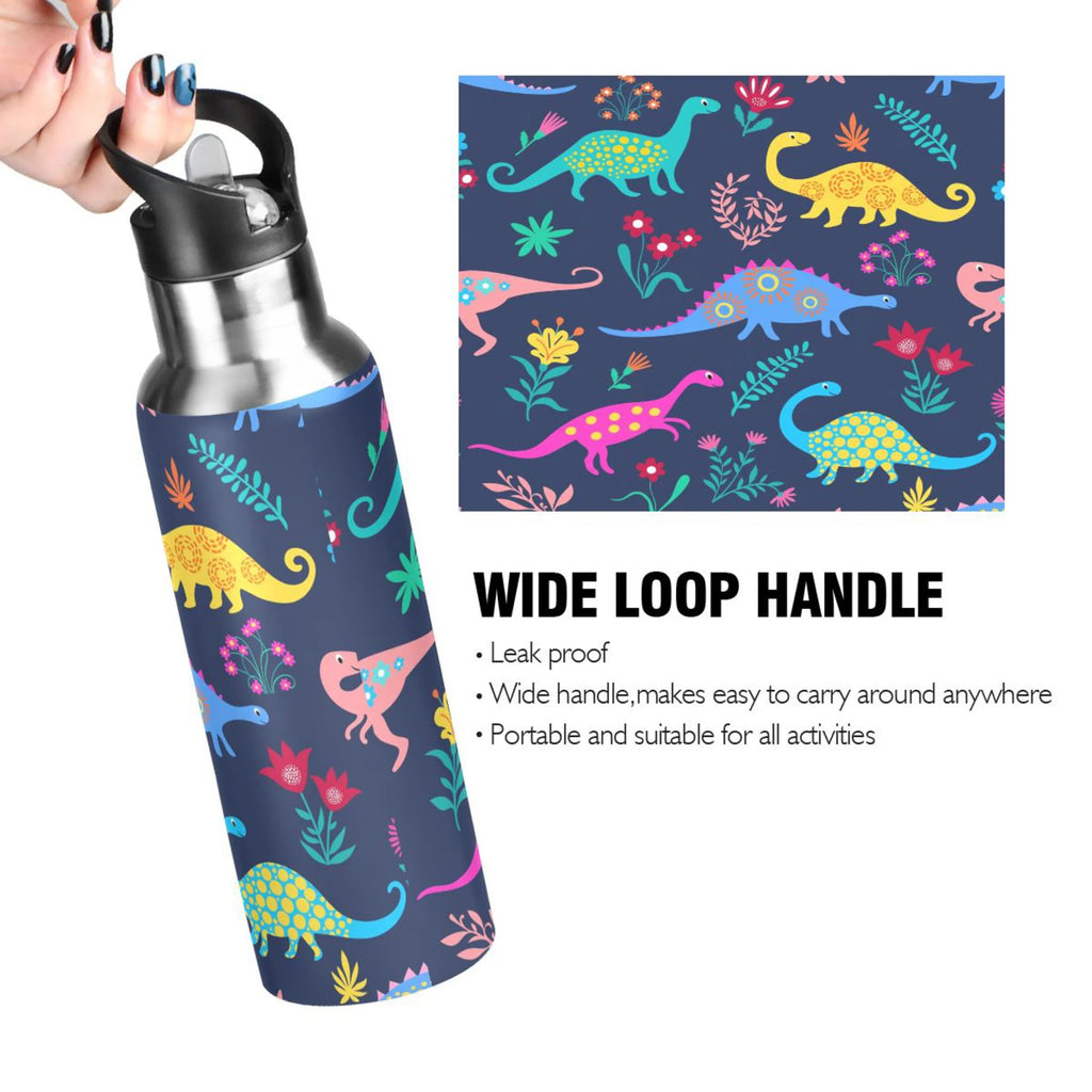 Stainless Steel Water Bottle with Straw Lid 20 OZ G78808