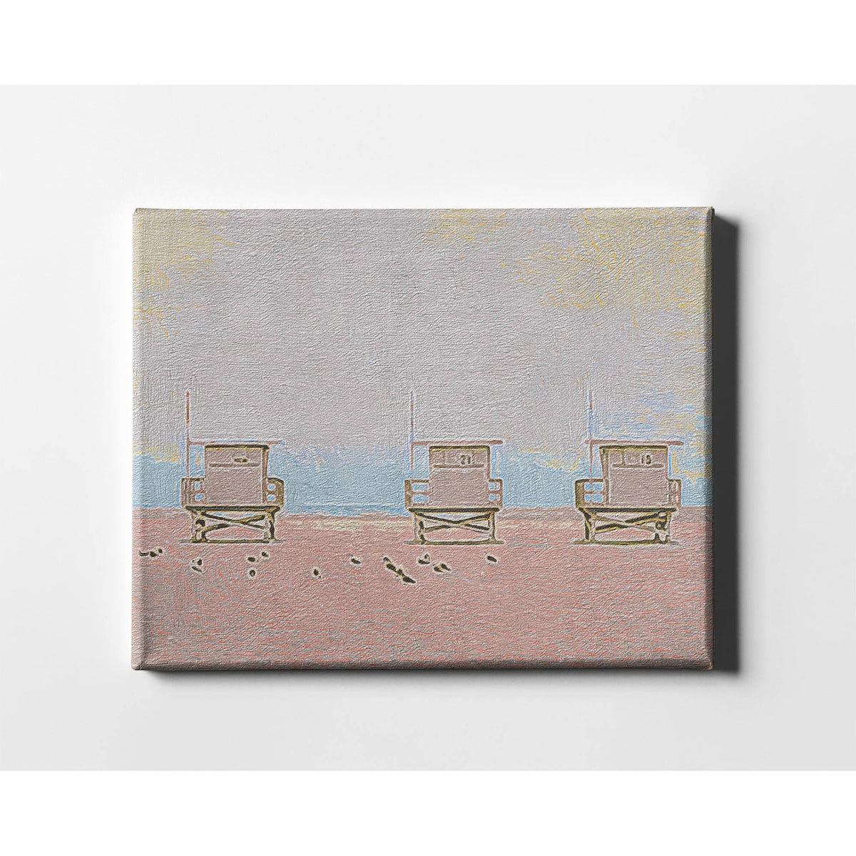 Multi-Color Distance Matte Canvas J374