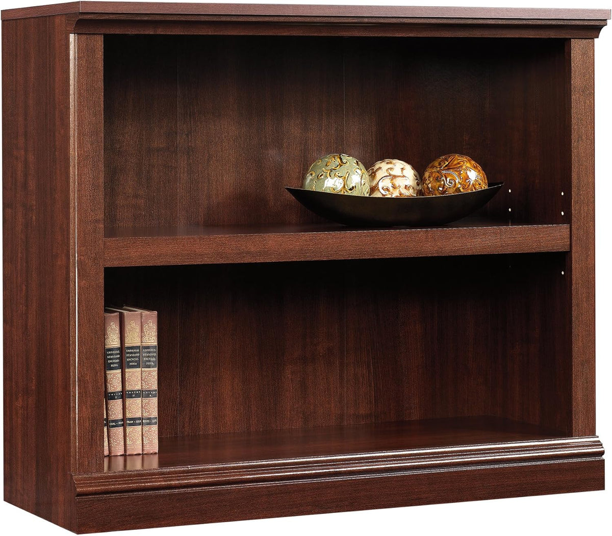 2-Shelf Bookcase, Salt Oak finish I16495