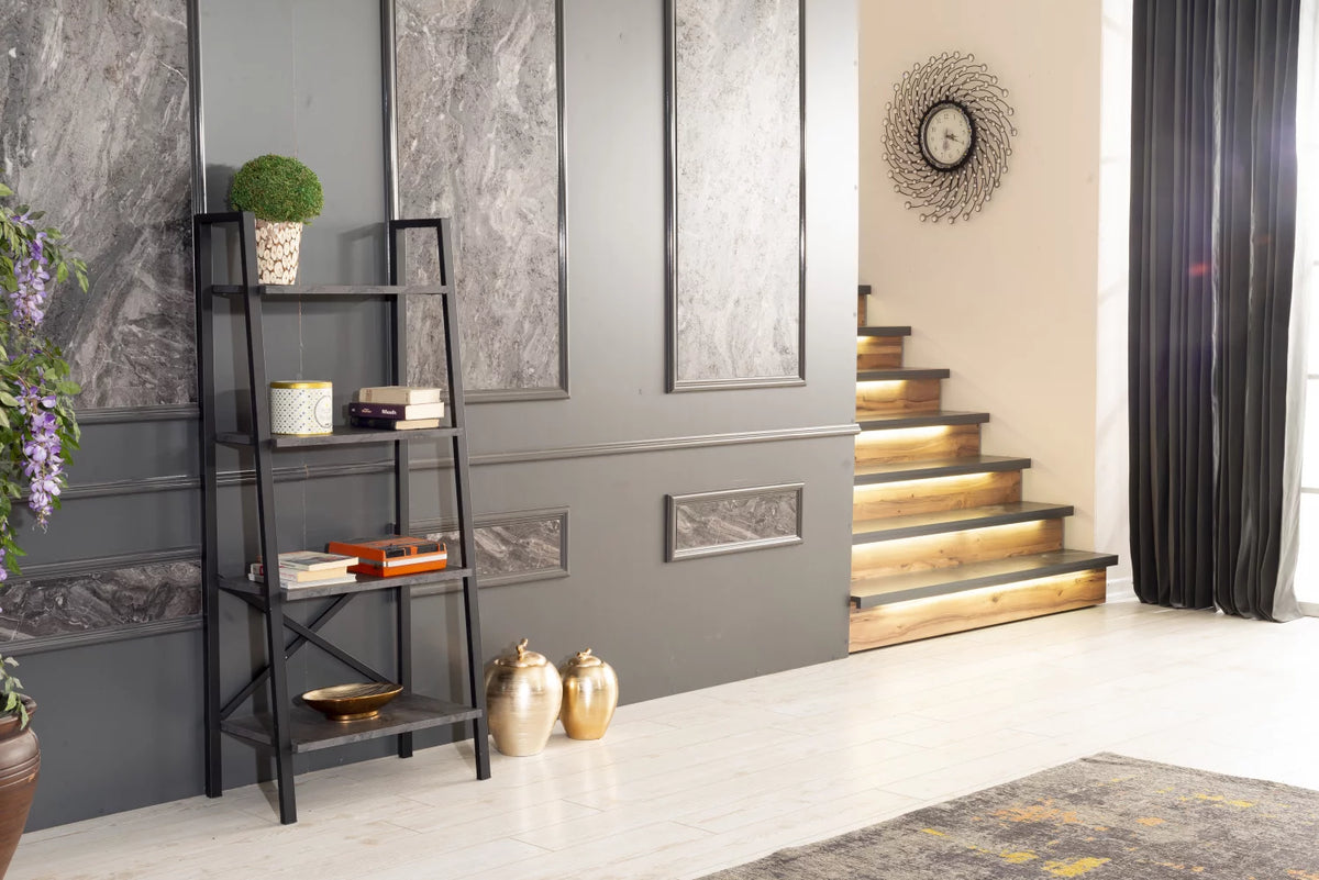 5 Tier Metal Ladder Bookshelf E47791