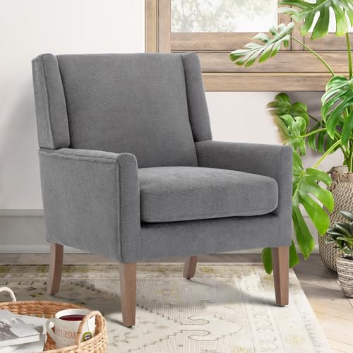 Beige Upholstered Fabric Accent Armchair R8552