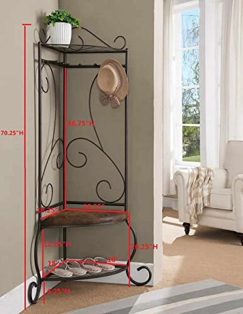 Storage Bench With Coat Rack T135