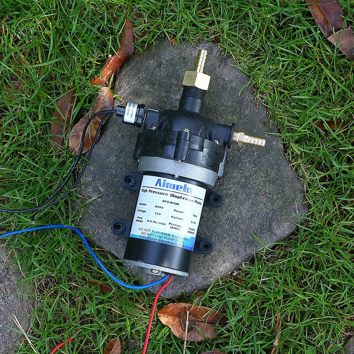 Self Priming 12V Water Pressure Diaphragm Pump H48840