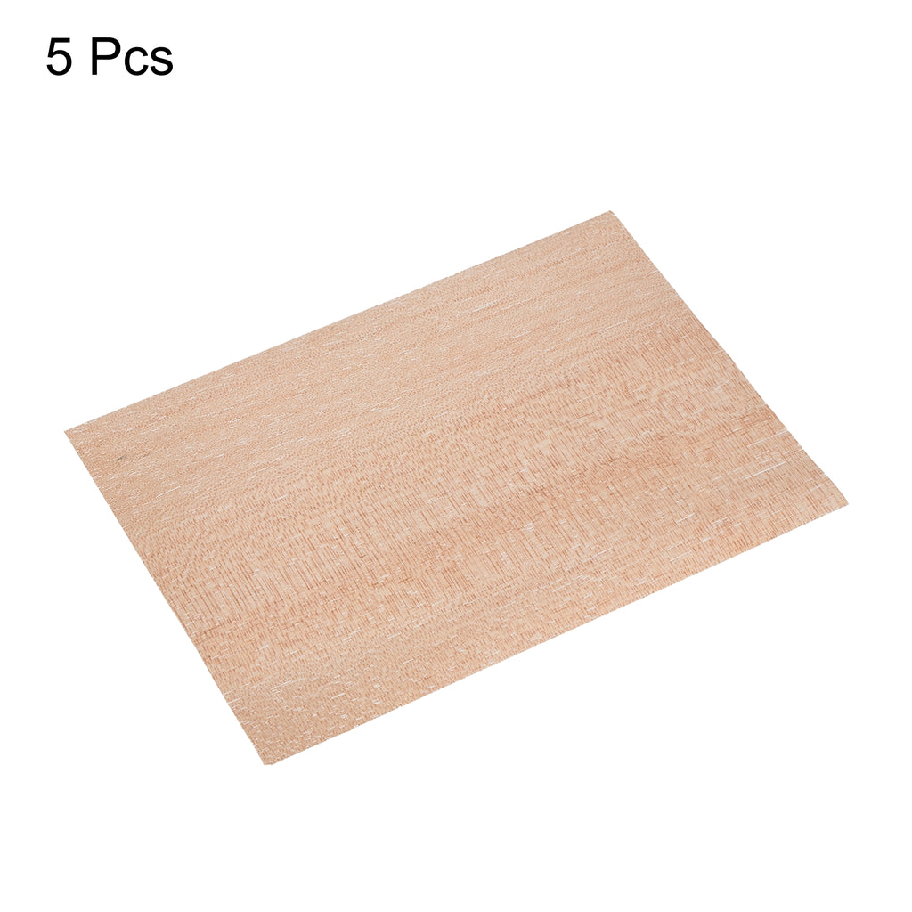 Red Walnut Veneer Dollhouse Flooring 5 Pcs U990447