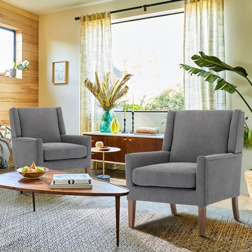 Beige Upholstered Fabric Accent Armchair R8552