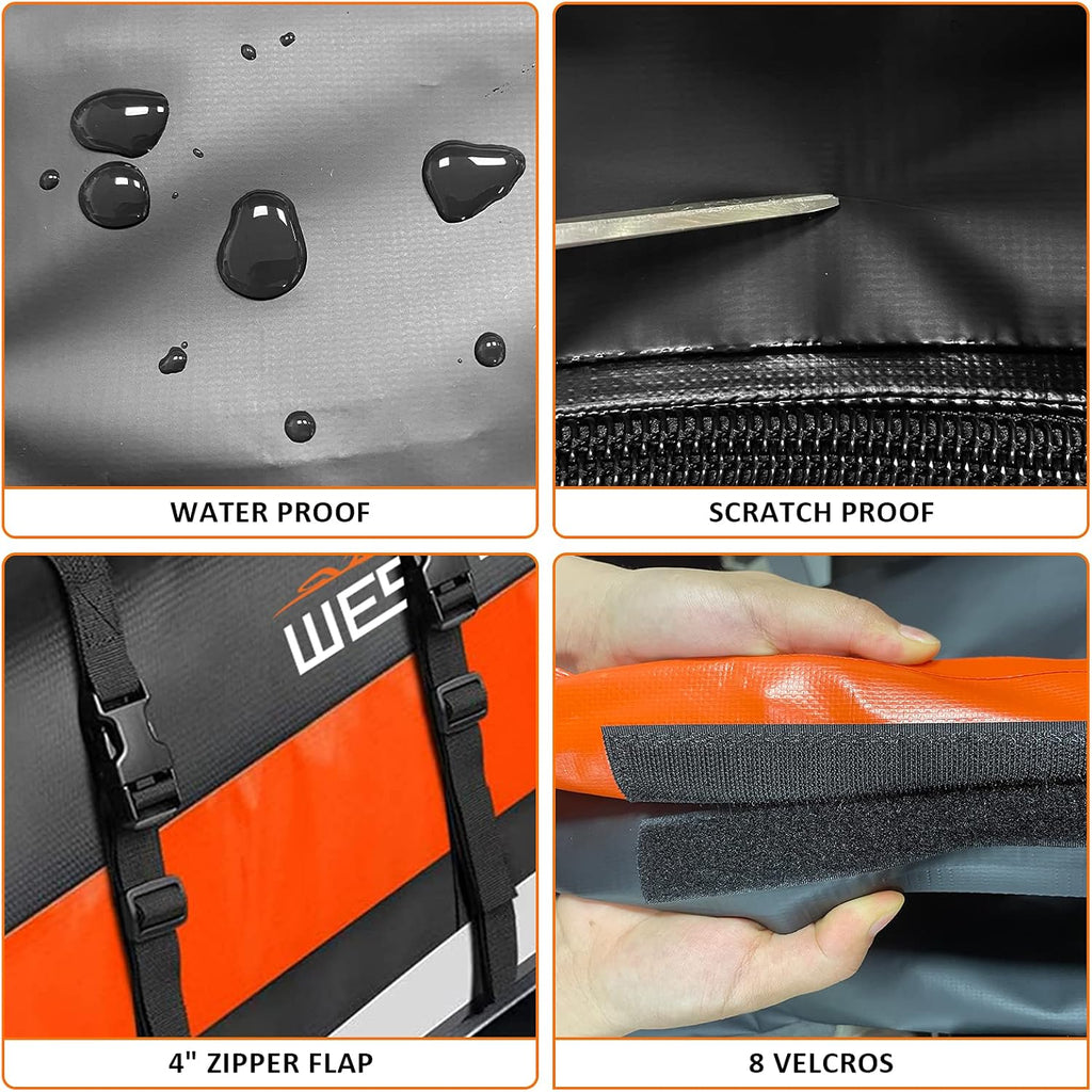 100% Waterproof 15 Cubic Feet Rooftop Cargo Carrier A7668