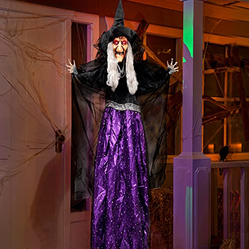 47” Animated Witch Halloween Decorations T151