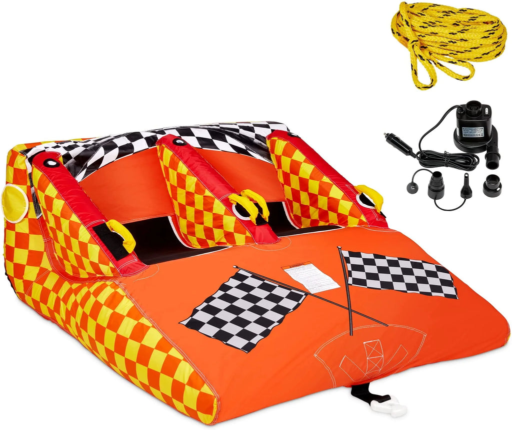 1-2 Person Towable Water Tube with Cushion Seats B824529