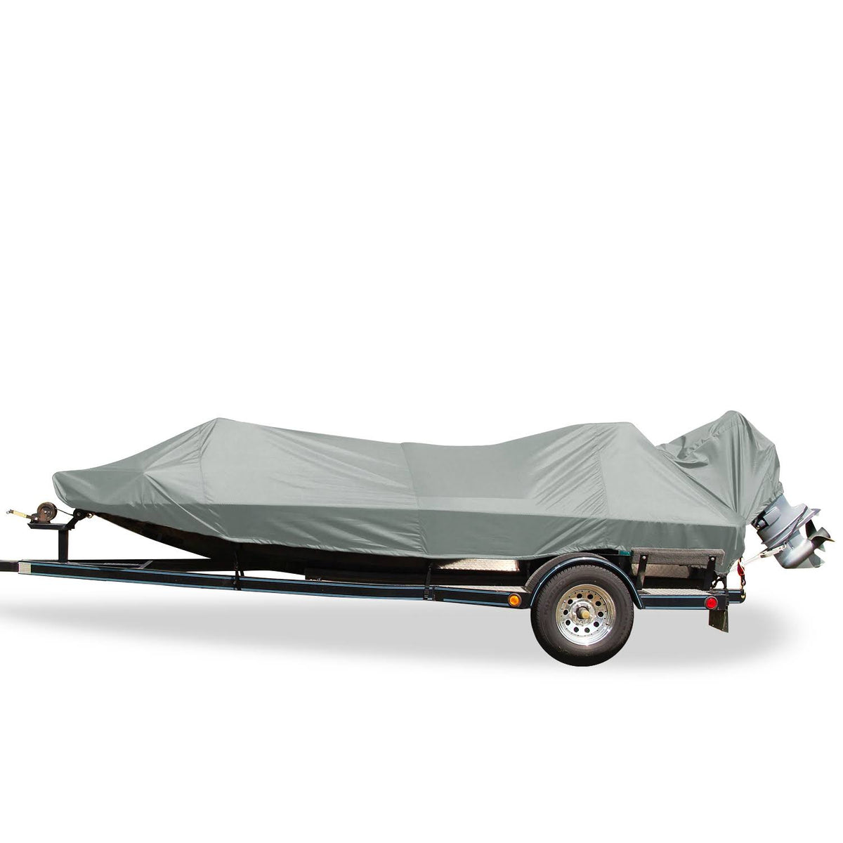 Grey Poly-Guard Boat Cover for 16.5 Jon Style Bass Boats T686