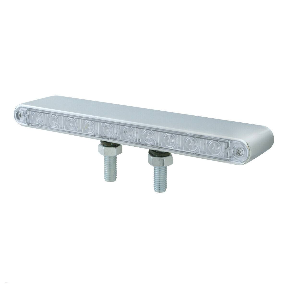 10 LED 9x22 Double Face Light Bar Amber LED Clear Lens P8015