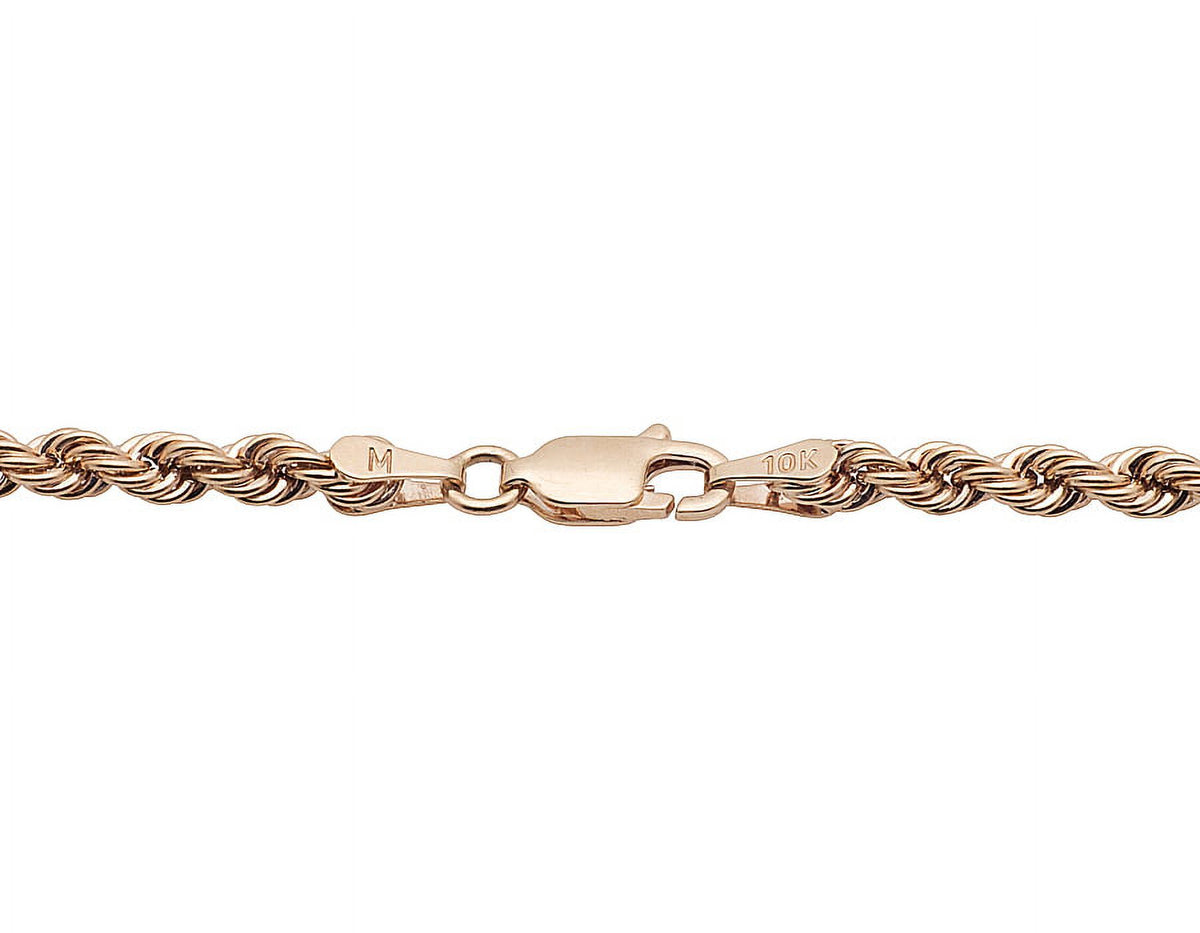 10K Rose Gold Rope Chain Necklace 18-24 Inches P97015